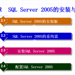 SQL Server 2005数据库技术与应用 大学教案2 SQL Server 2005的安装与配置_数据库教程