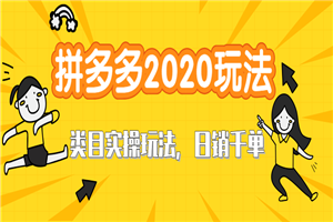 拼多多2020最新类目实操玩法，直通车定向玩法做爆款，轻松操作到日销千单