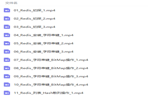 Redis零基础入门视频教程