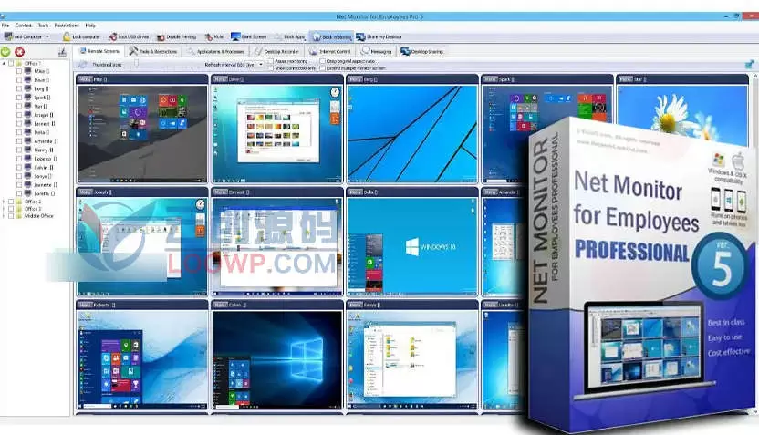 Net Monitor For Employees Pro注册版V6.2.4 企业员工电脑监控软件