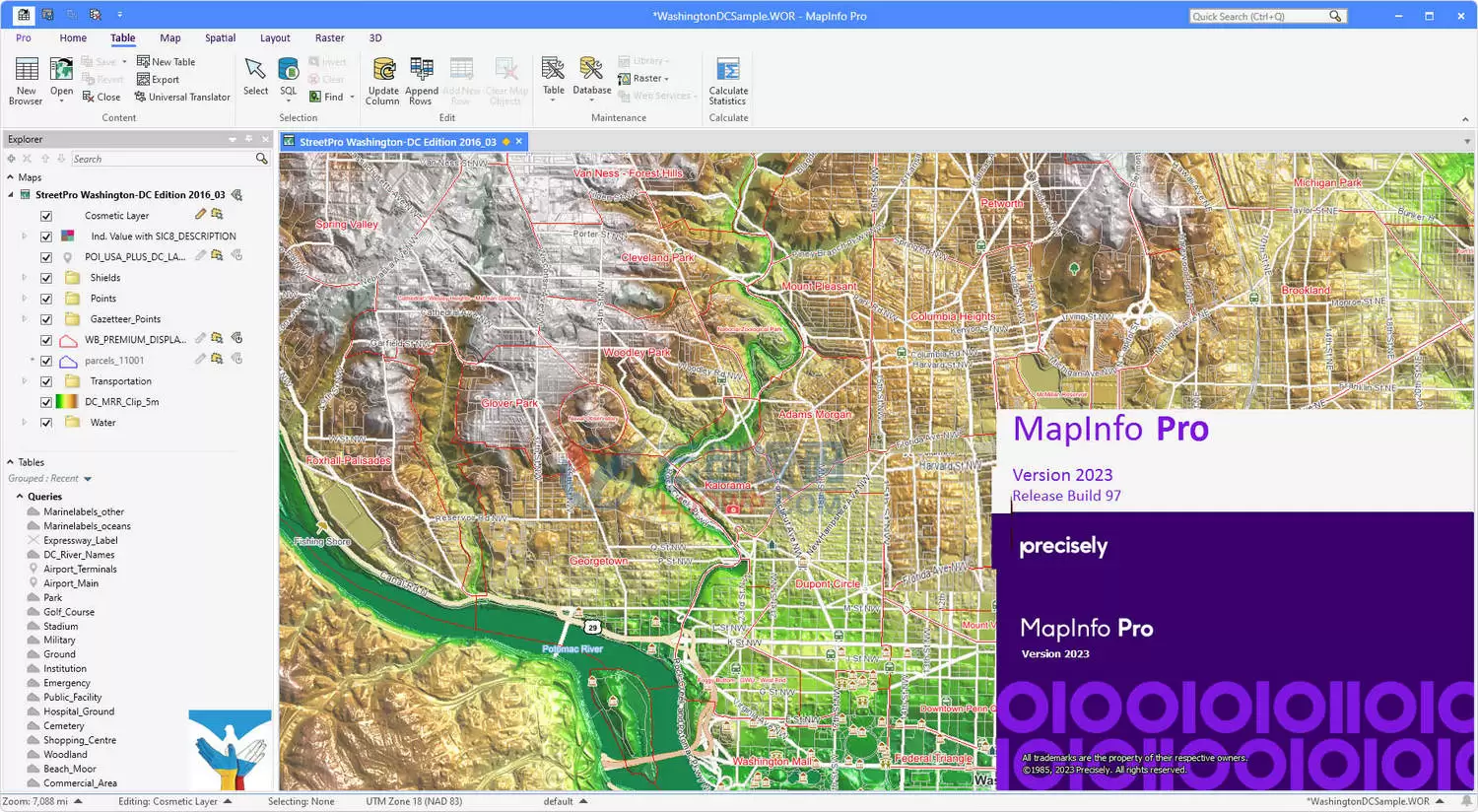 MapInfo Pro激活版2023.97 地图和空间数据分析软件