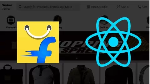 React JS和Firebase仿Flipkart跨境电商平台Web应用开发视频教程