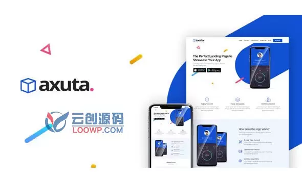 Atuxa手机APP功能介绍和APP推广落地页HTML网站模板