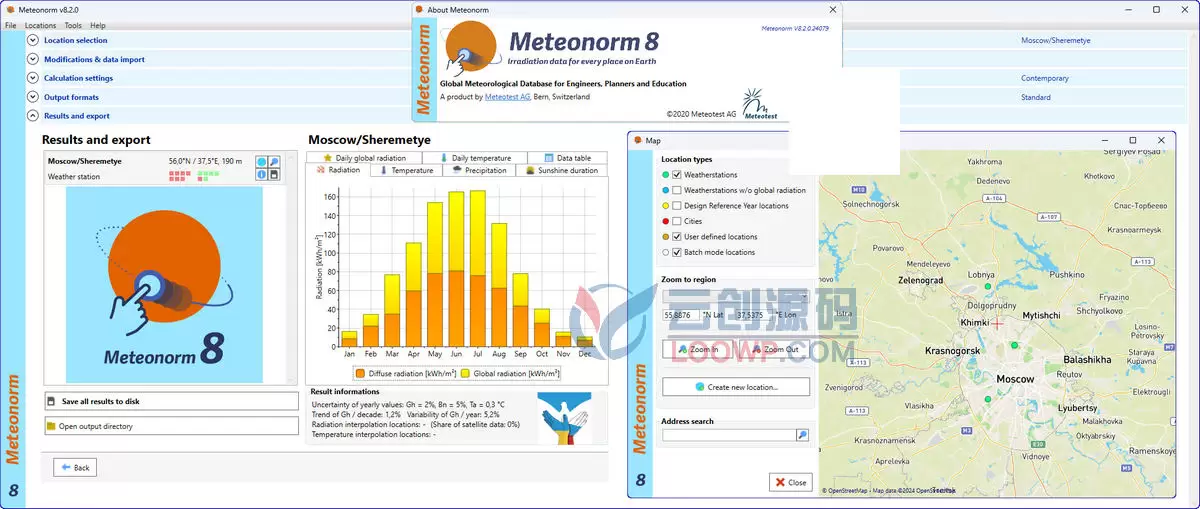 Meteotest Meteonorm激活版8.2.0 天气数据模拟软件