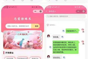 恋爱聊妹术V2多开版 4.1.0 恋爱术语微信小程序源码