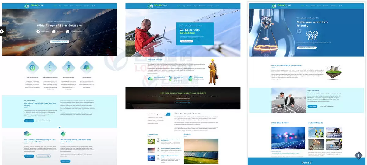 SolarZone太阳能光伏产业&环境保护机构WordPress主题V3.5