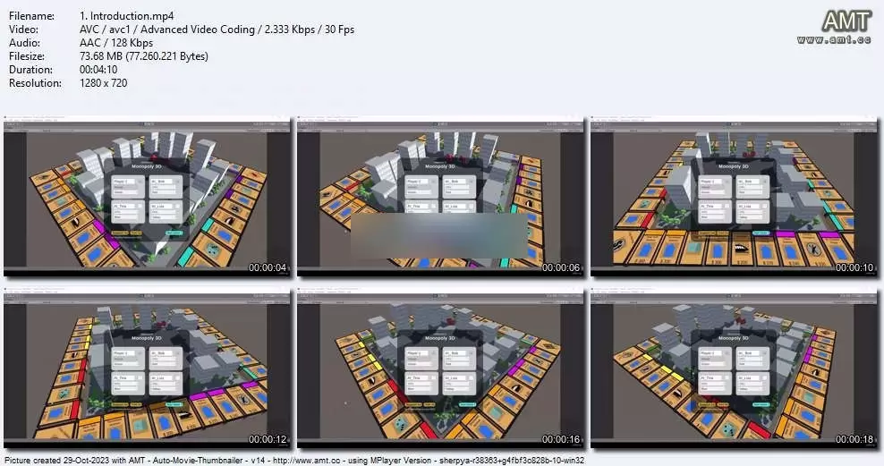 Unity 3D大富翁Monopoly棋盘游戏开发视频教程