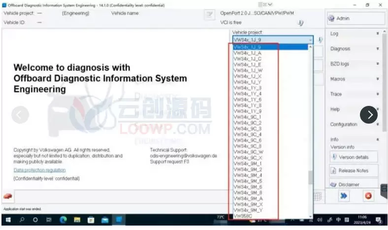 ODIS Engineering激活版V17.0.1 ECU编程和诊断软件