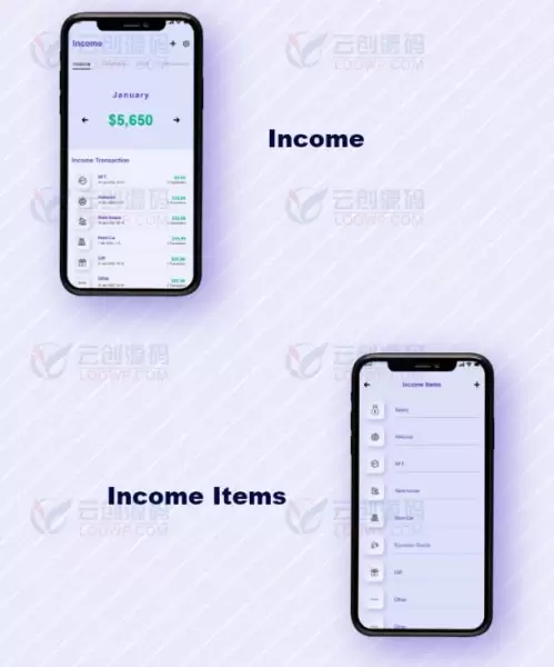 iBudget个人收支跟踪管理和财务管理器Android端APP源码