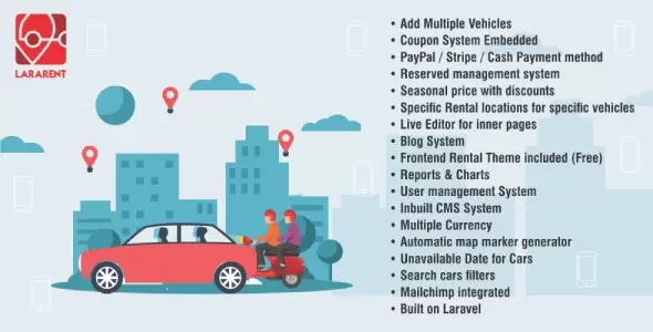 LaraCar租车管理系统laravel网站源码V2.5