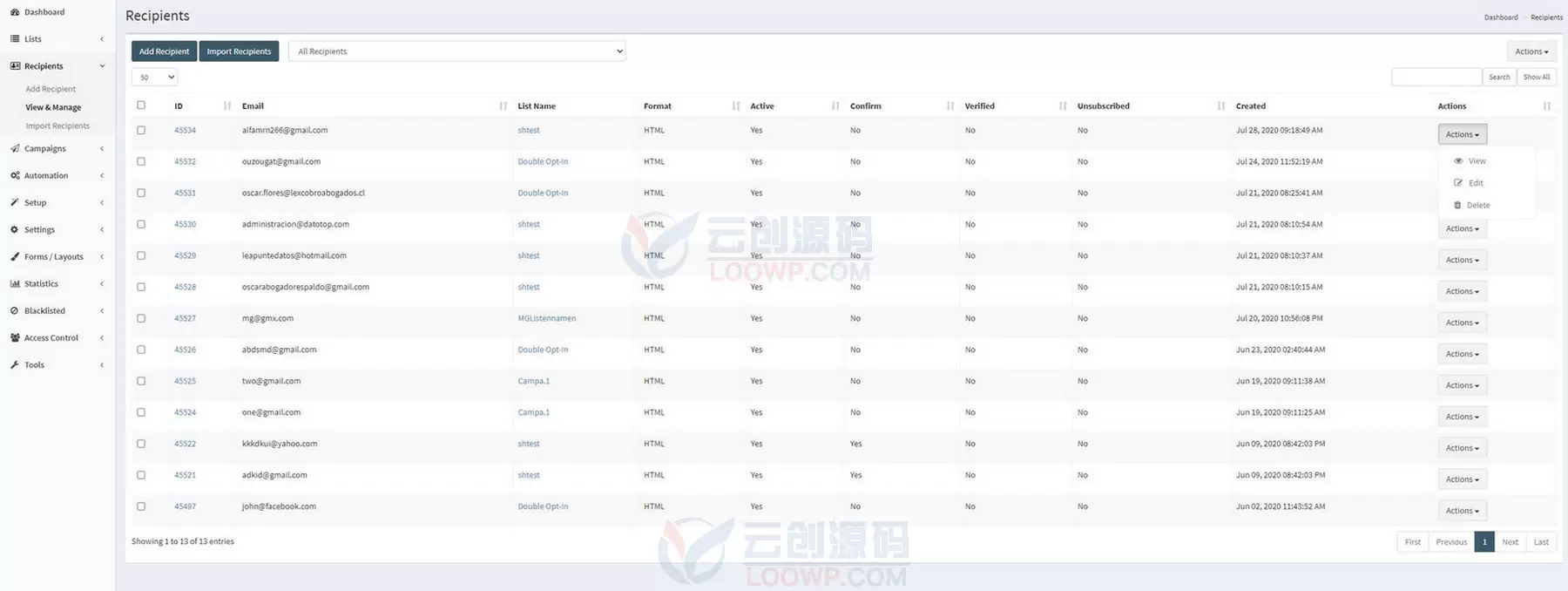 MailSend强大自托管全自动邮件营销系统网站源码V3.0.3 电子邮件群发源码