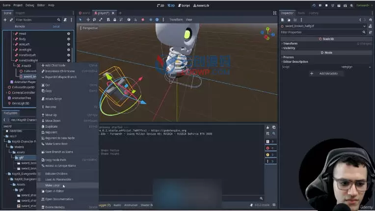 Godot 4.0游戏引擎RPG动作游戏开发制作视频教程