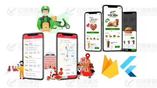 Flutter 3.0仿UberEats掌上订餐和送餐APP云数据库开发视频教程