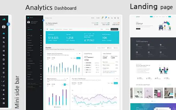 iLoom响应式Web UI组件和Laravel管理仪表板模板V1.0