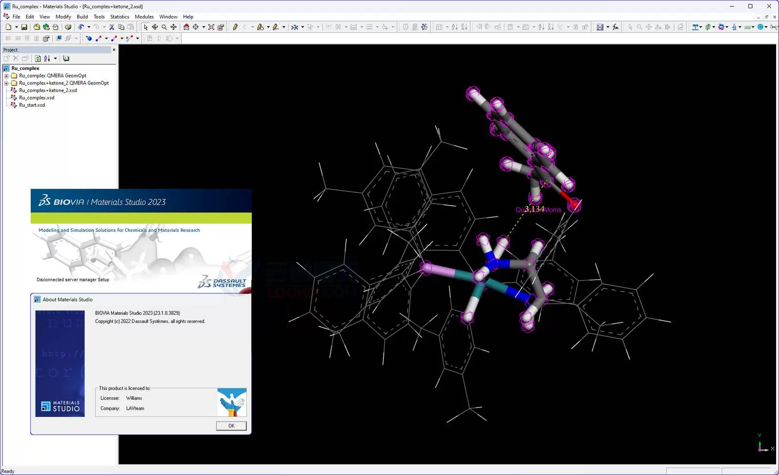 BIOVIA Materials Studio 2023远程安装V23.1.0.3829 Win+Linux 多尺度分子模拟软件