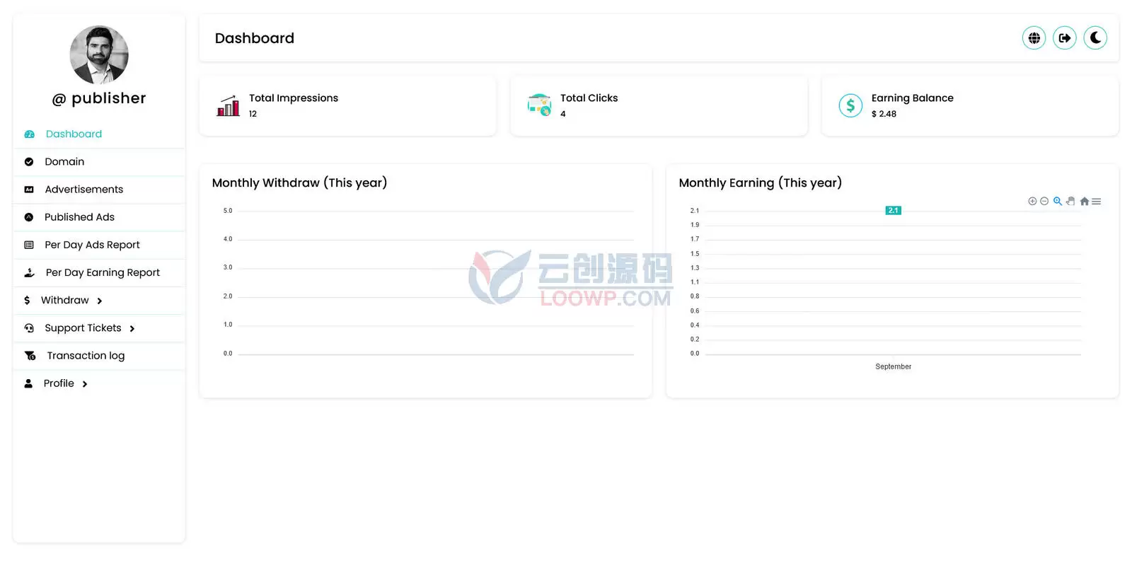 AdHub数字广告网络和广告发布系统Laravel网站源码 广告联盟网源码