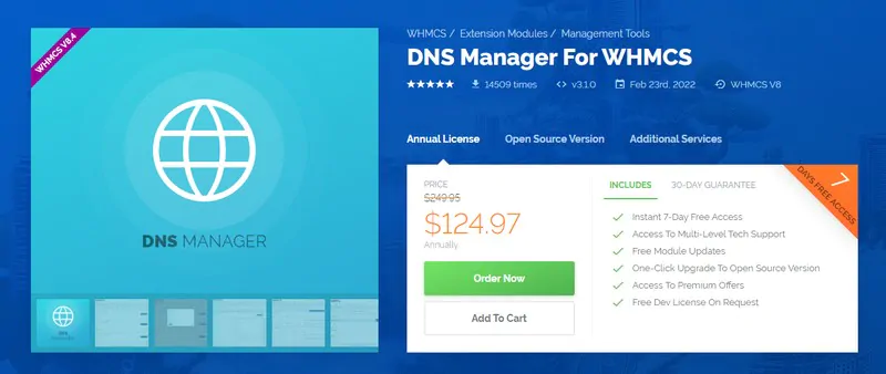 BusyRack cPanel DNS Manager虚拟主机域名管理器WHMCS模块|全解密激活版