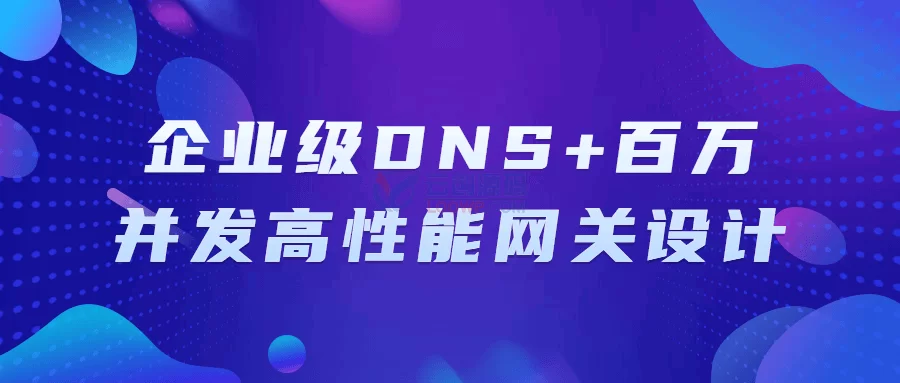 企业级百万并发高性能网关设计与实践视频教程中文版 免费下载了