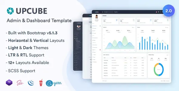 【iCube 2.0】基于Bootstrap 5.1.3完全响应式管理后台仪表盘模板