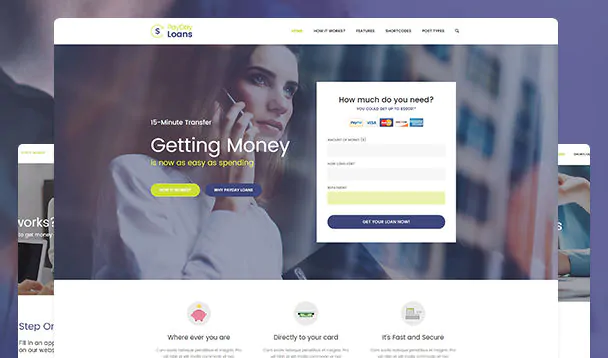 PayLoans互联网金融和银行贷款业务网站WordPress主题V1.1.4
