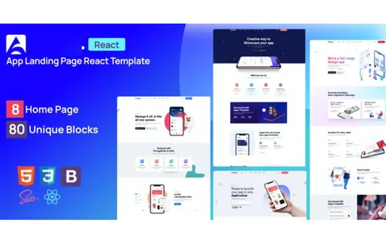 【AppReact 1.0】小程序和手机APP展示推广落地页React模版