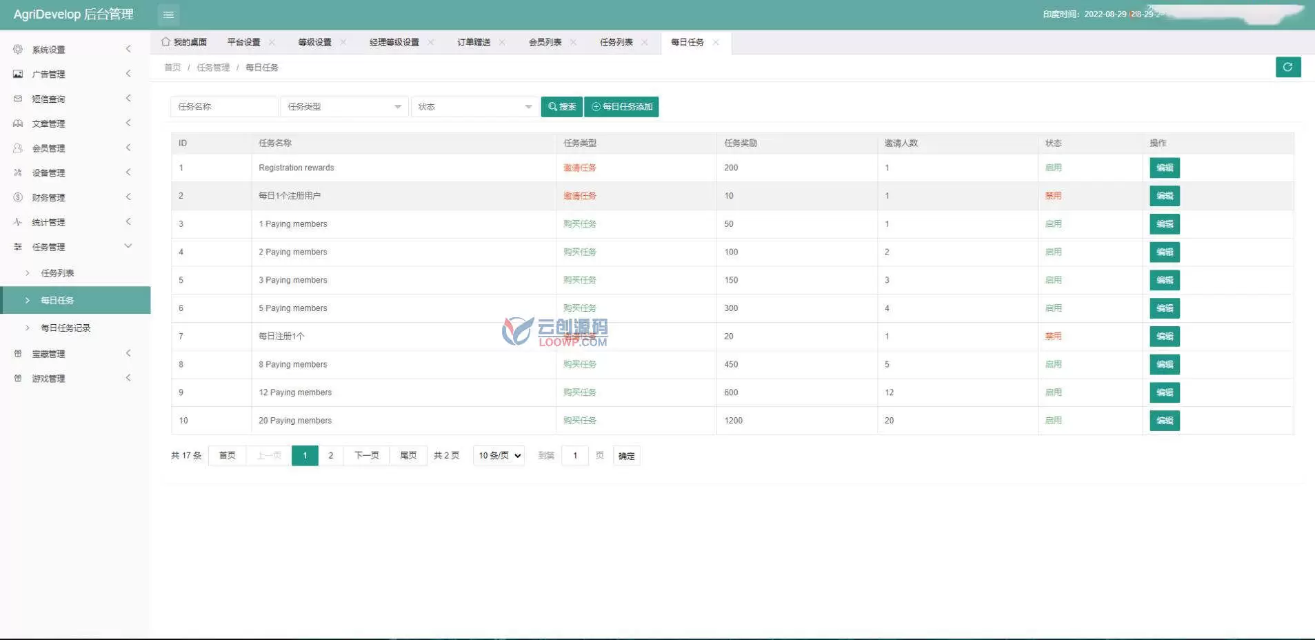 Laravel多语言养牛养鹅养殖场项目投资理财源码 带团队 后端中文