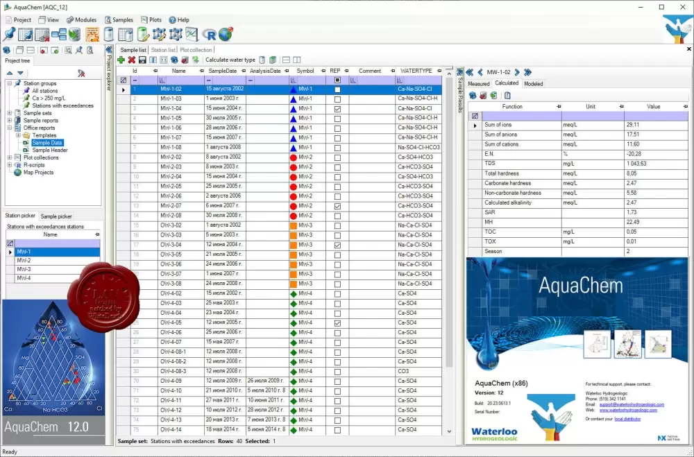 水质数据分析软件AquaChem激活版V12 build 20.23.0613.1 x64