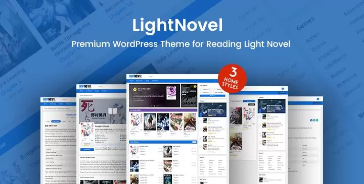 Noveller轻小说系统小说阅读门户网站WordPress主题V1.0.7