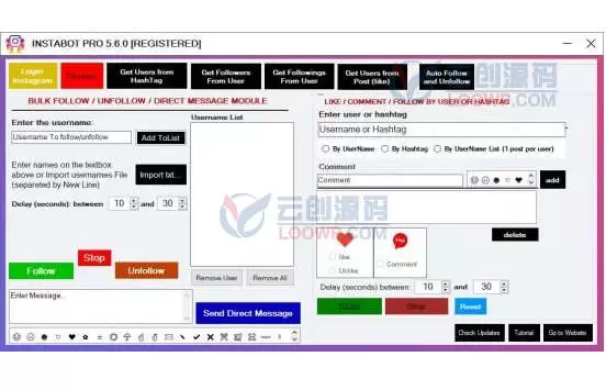 Instagram自动点赞机器人InstaBot Pro激活版V6.2.6