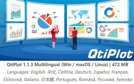 QtiPlot中文激活版V1.1.3 可视化数据分析软件 Win/mac/Linux