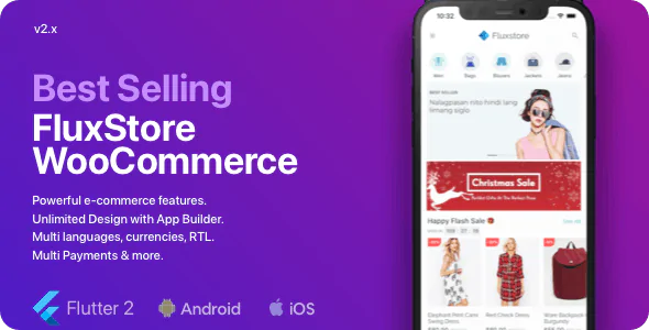 Fluxstore WooCommerce单商户系统电商平台Flutter双端App源码V3.13.6