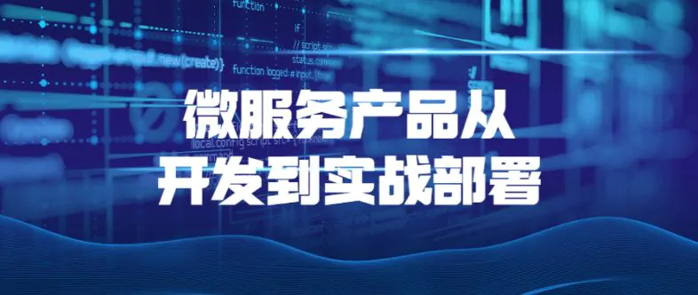 企业级微服务产品从开发到实战部署视频教程