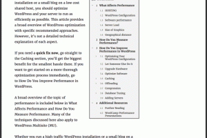 文章内容章节目录列表自动生成WordPress插件汉化版 更新至v3.1.18