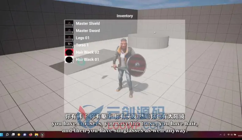 [中文字幕版]Unreal Engine 5中RPG游戏装备库存系统开发视频教程