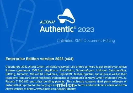 XML文档编辑器Altova Authentic Enterprise激活版 2023 SP1 x64