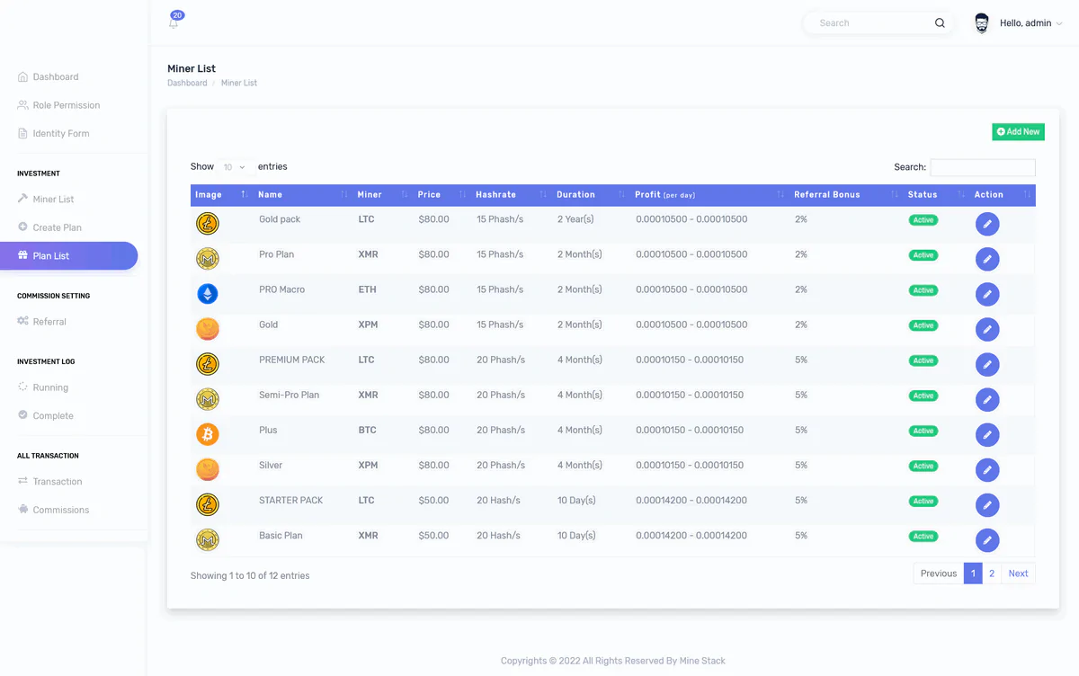 CrypMiner加密货币区块链云挖矿系统PHP源码V1.1 解密激活版