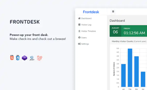 Fdesk多语言Laravel企业单位前台访客管理系统PHP源码V4.0
