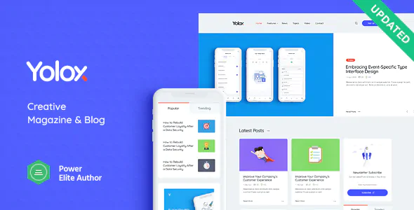 Yolox初创企业WordPress技术博客主题V1.0.11