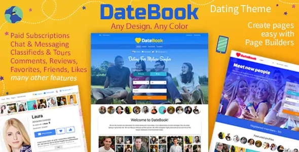 DateBook婚恋交友网站模板WordPress主题V4.6.7