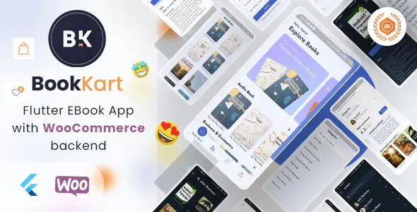 [20.0.0]Bookkart电子书阅读和购物Flutter移动APP源码|后端WooCommerce