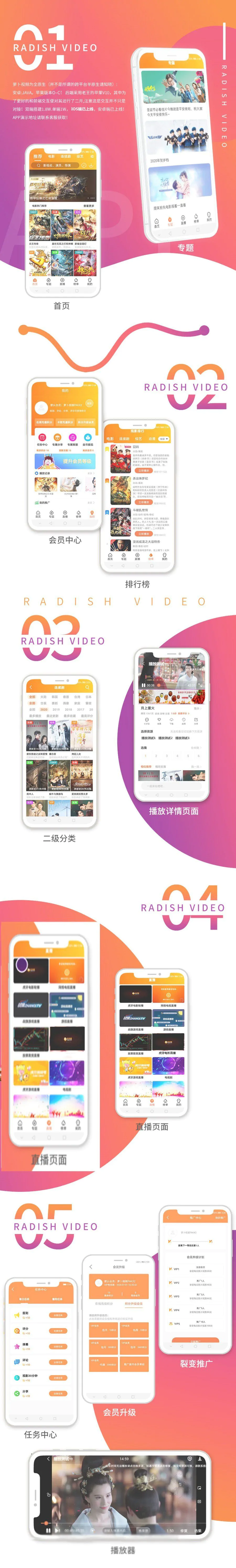 【影视APP源码】云创影视源码JAVA全原生安卓APP源码/局域网投屏/软解硬解/自带弹幕/支持M3U8