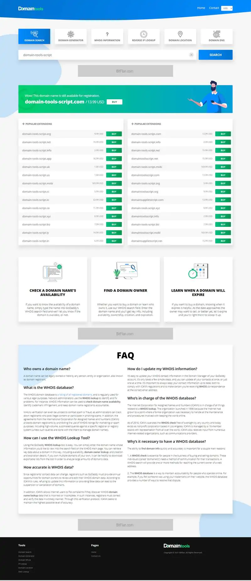 DomainTool多语言域名交易平台和域名工具包PHP源码V2.3 解密激活版