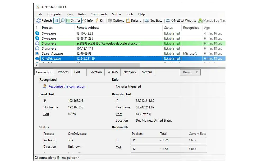 网络连接检测软件X-NetStat Enterprise激活版V6.0.0.34