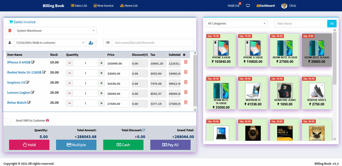 BillBook多语言版带POS企业进销存管理系统PHP源码V2.9 全开源可二开