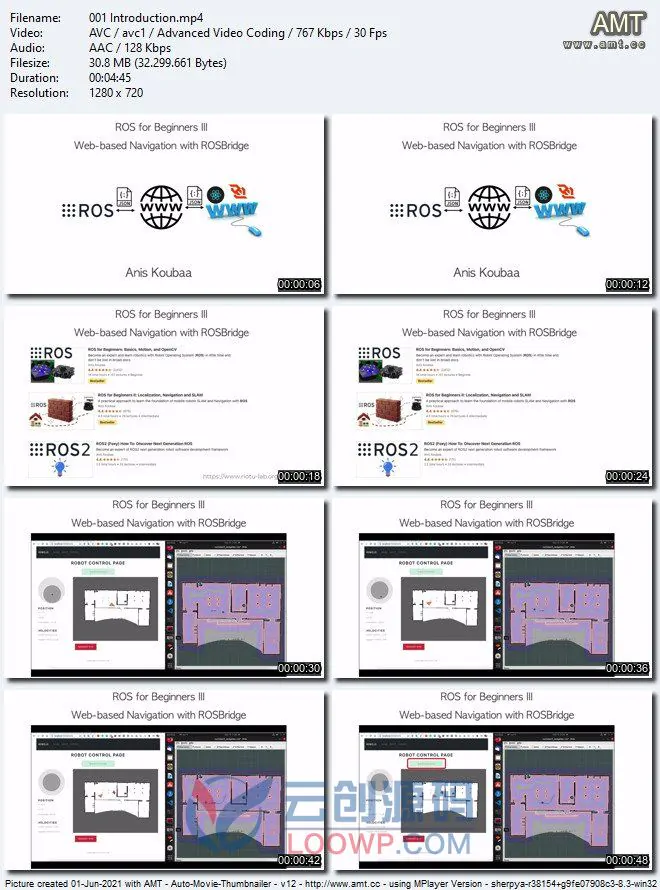 ROS入门视频教程系列(三)：通过ROSBridge进行基于Web的导航