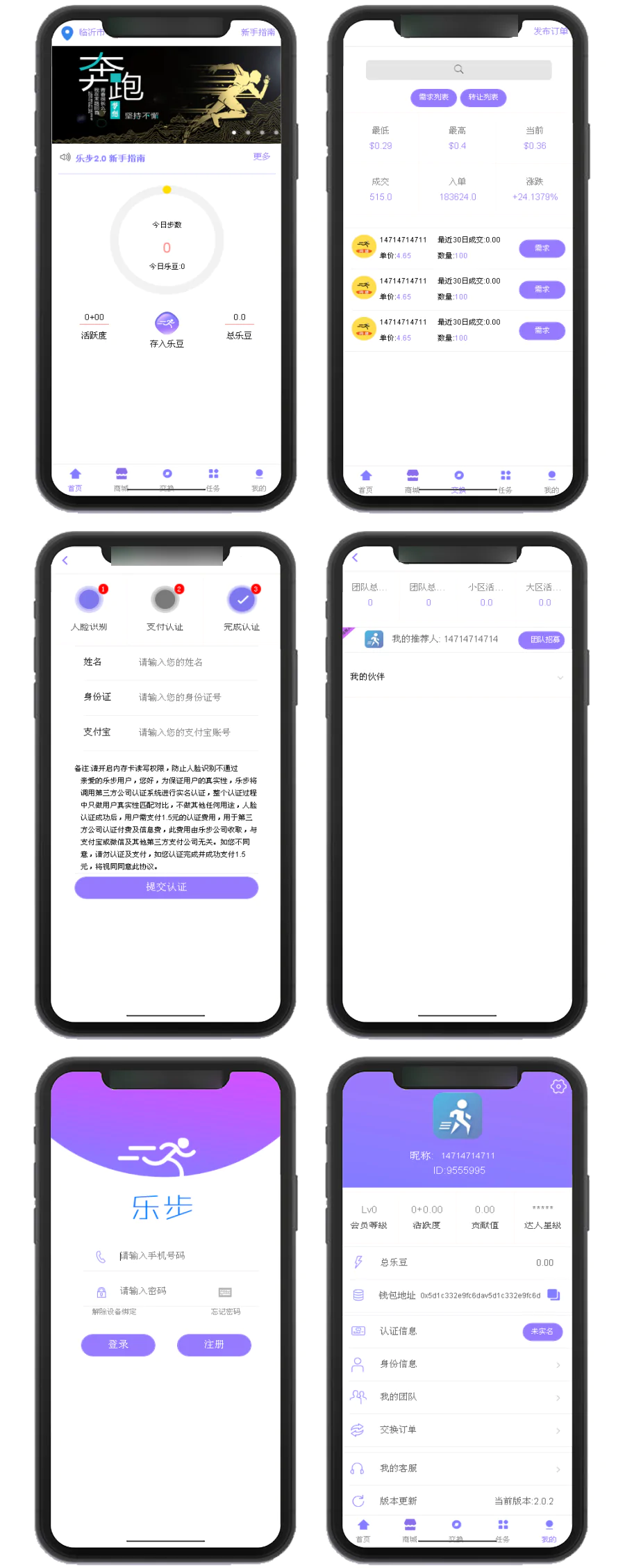 【乐步区块系统】2020修复版走路赚钱乐步区块链完整系统整站打包[可直接封装APP手机应用]