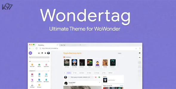 Wondertag高性能WoWonder社交网站主题PHP源码2.5.0