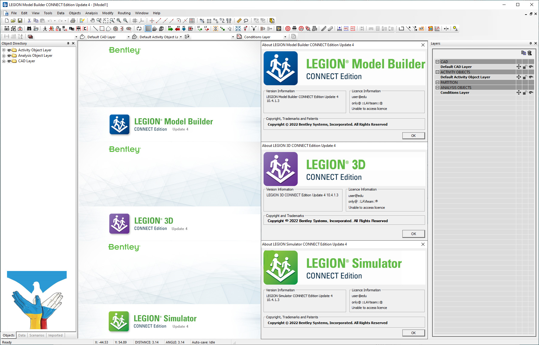 行人模拟软件LEGION ModelBuilder/Simulator CONNECT Edition激活版V10.4