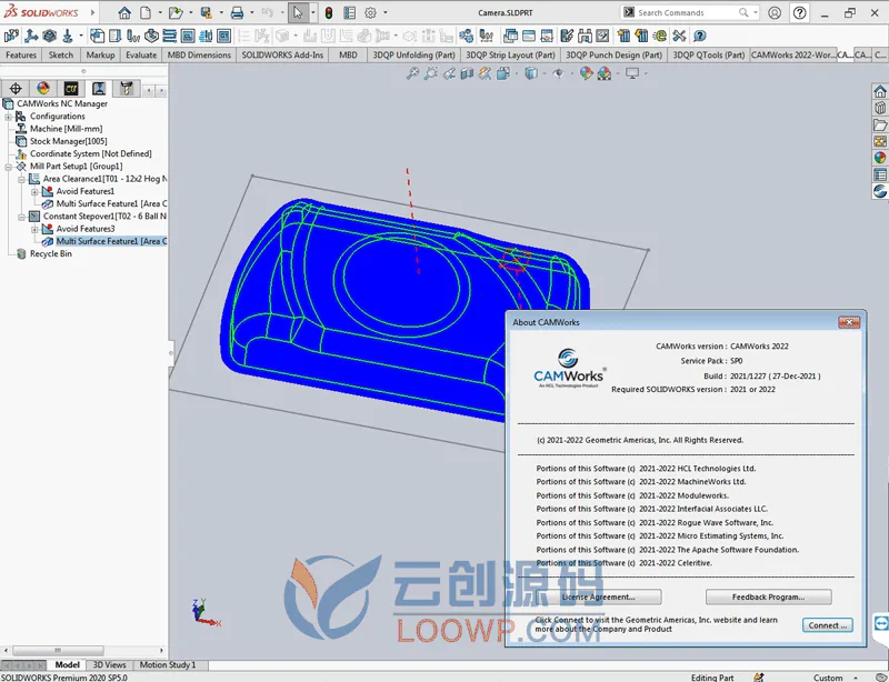 零件建模加工制造SolidWorks插件CAMWorks 2022.0311 SP1 激活版下载