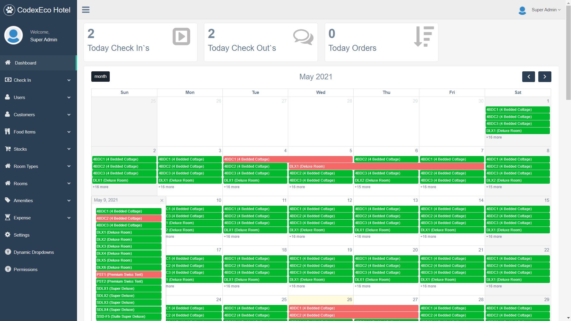 HotelManager多语言宾馆酒店管理系统Laravel框架PHP源码V2.1.1